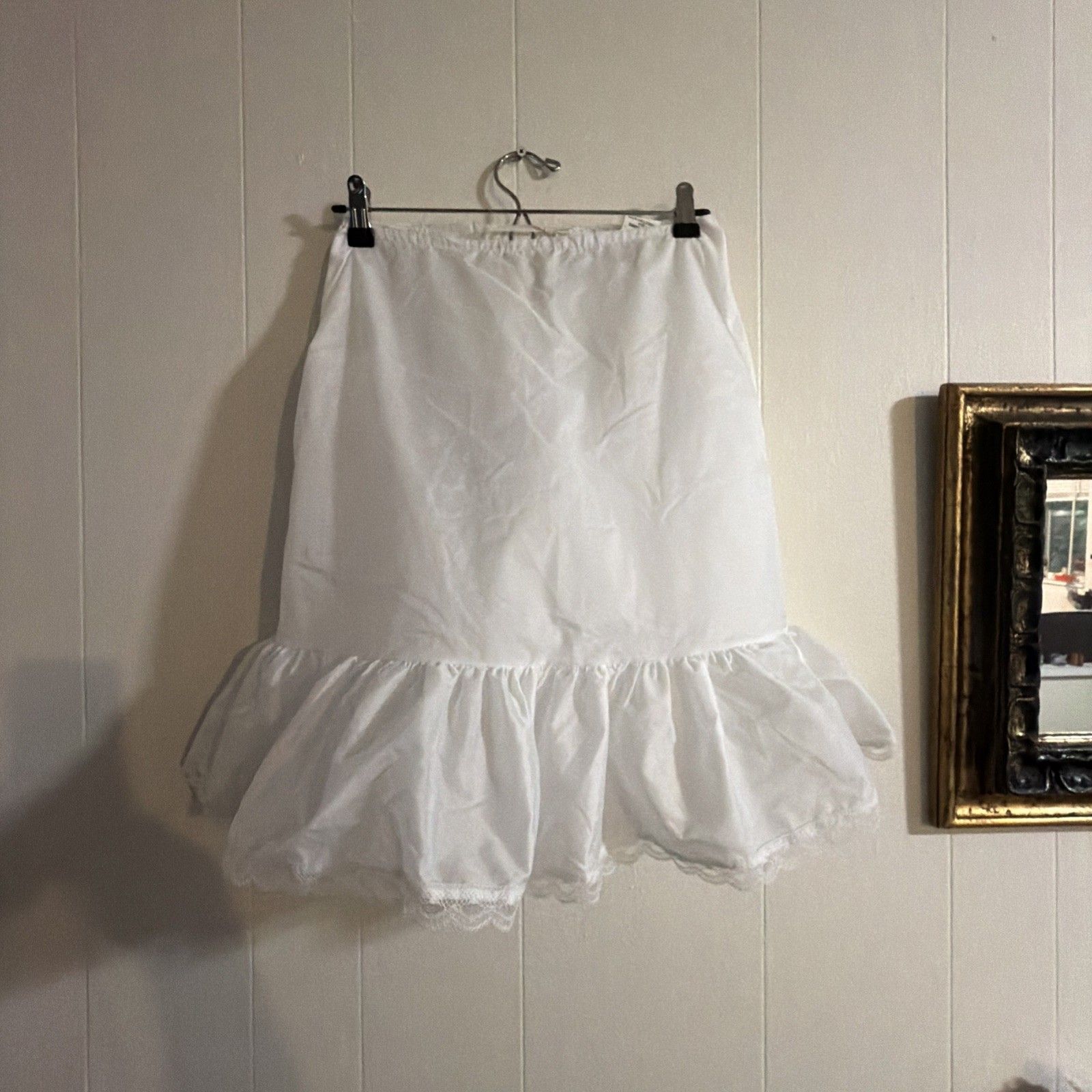 David's Bridal Trumpet Petticoat Short White Size Small 3-6